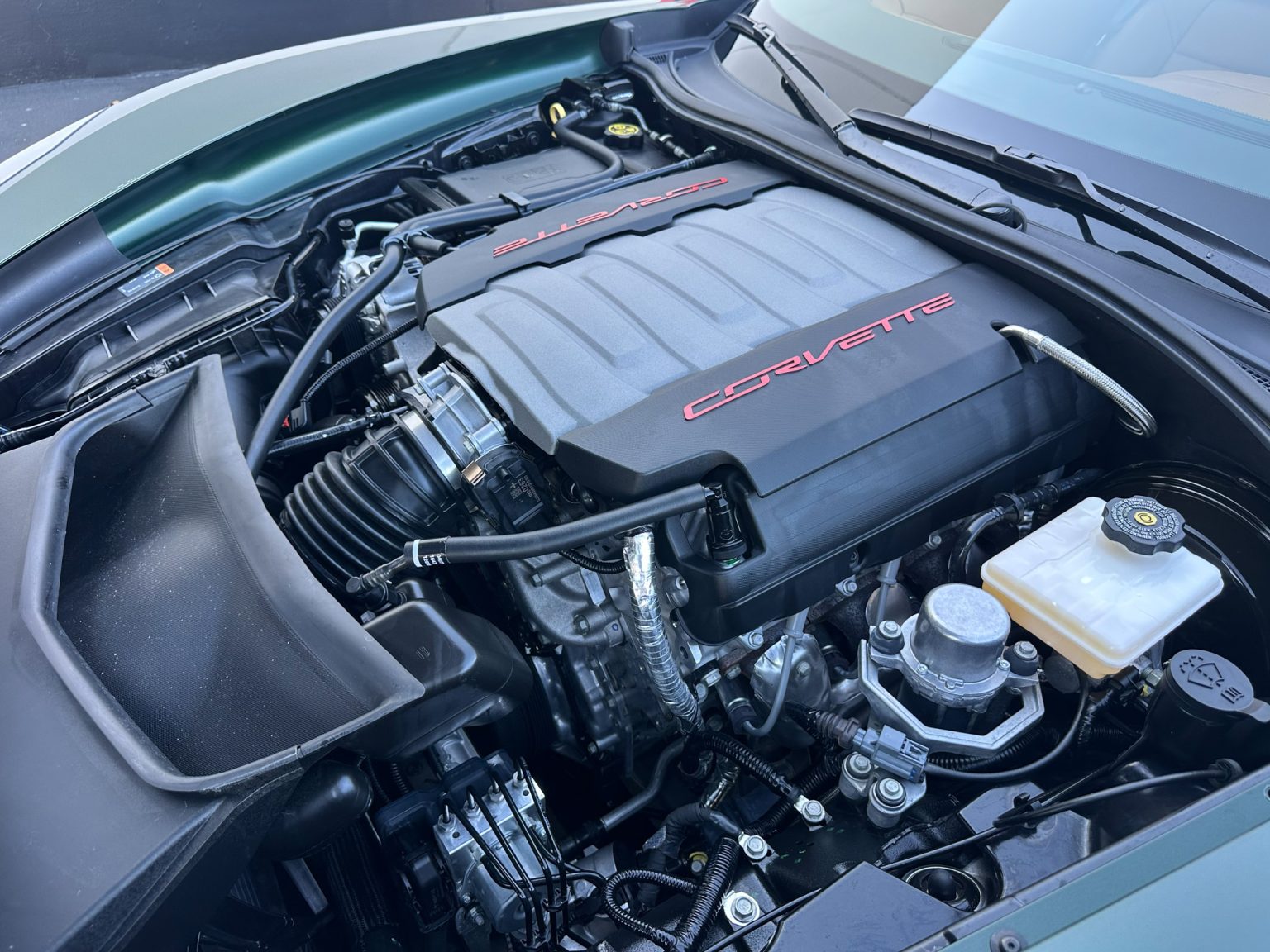 BaT 2014 Lime Rock Green Corvette Convertible 8078