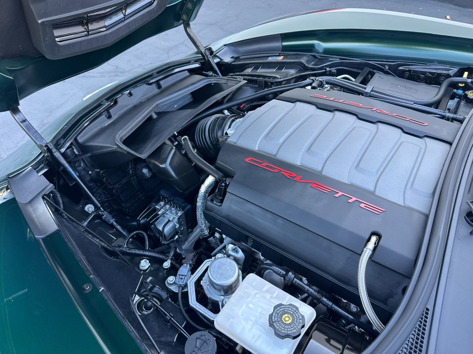 BaT 2014 Lime Rock Green Corvette Convertible 8079